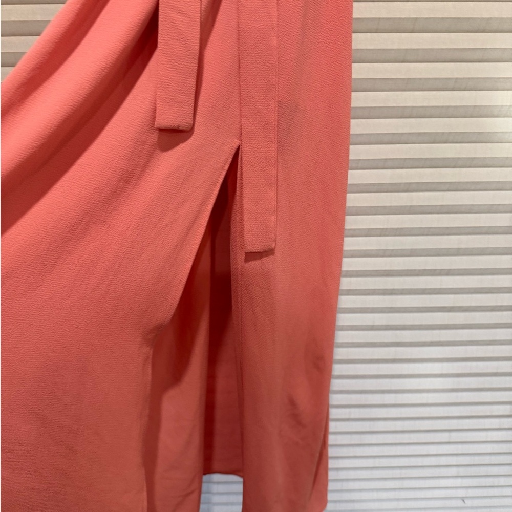 Vici Coral Wrap Maxi Dress with Tie Waist - Picture 2 of 6